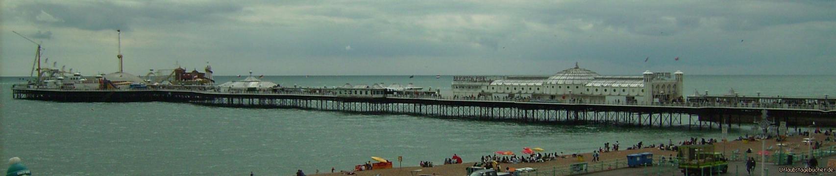 Seebrücke: das Brighton Pier, die weltberühmte Seebrücke von Brighton 