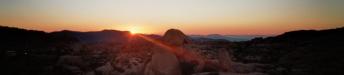 Sonnenaufgang: Sonnenaufgang über der Wüste