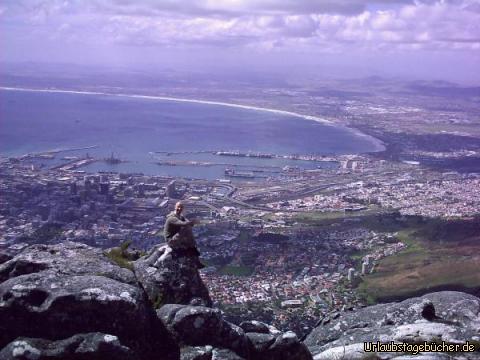 ich auf dem Tafelberg: ich auf dem Tafelberg hoch über Kapstadt