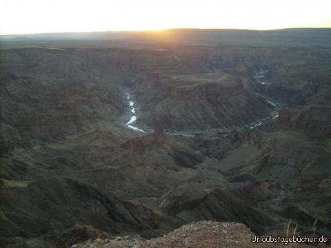 Sonnenuntergang: Sonnenuntergang über dem Fish River Canyon