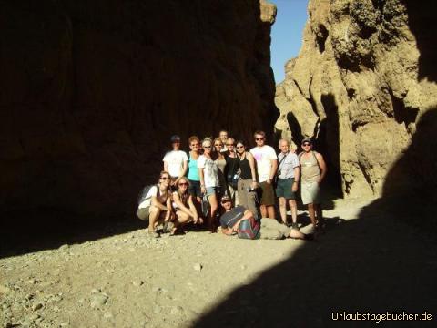 Gruppenfoto: Gruppenfoto im Sesriem Canyon
