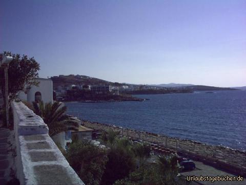 Blick über Paros: Blick von Parikia über Paros bis nach Antiparos