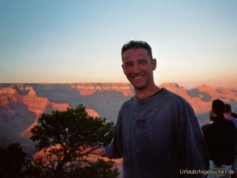 Grand Canyon: der Grand Canyon und ich im Abendlicht