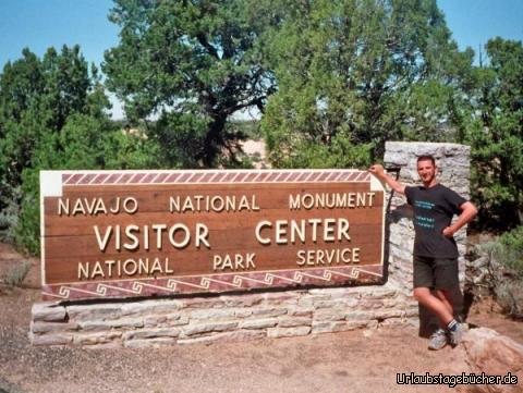 Navajo National Monument: Wo ich mich diesmal rumtreibe, steht auf dem Schild :o)