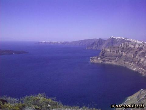 Caldera von Santorini: die Caldera von Santorini