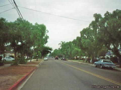 San Diegos Straßen: die Straßen von San Diego in der Nähe unseres Zeltpatzes