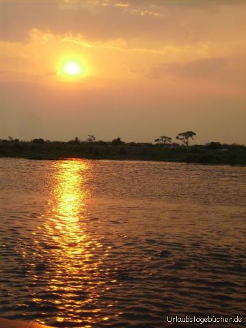 Sonnenuntergang: Sonnenuntergang über dem Chobe Nationalpark