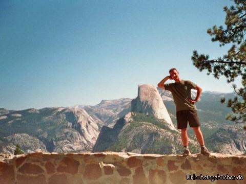Glacier Point: am Glacier Point mit Blick über den Yosemite National Park