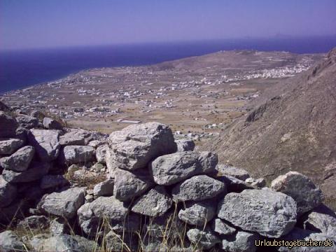Blick von Thera: der Blick von Thera über Santorini