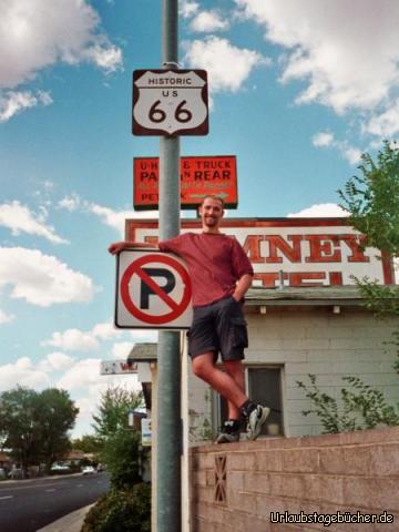ich an der Route 66: ich an der Route 66