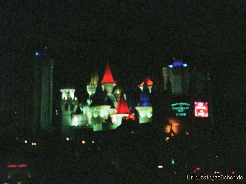 Excalibur: das Hotel-Kasino Excalibur in Las Vegas sieht aus wie eine riesige Burg