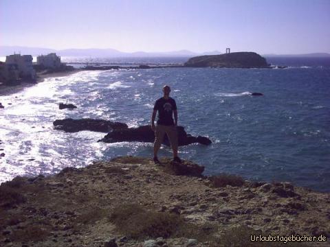 ich am Abgrund: ich am Abgrund vor der Portara von Naxos