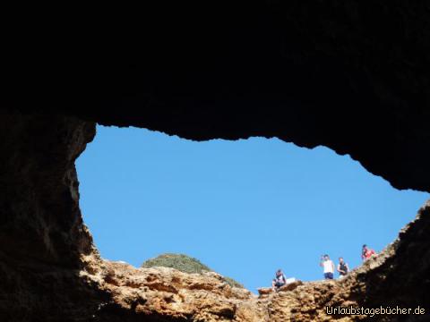 Blick aus der Höhle von Benagil: Blick aus der Höhle von Benagil