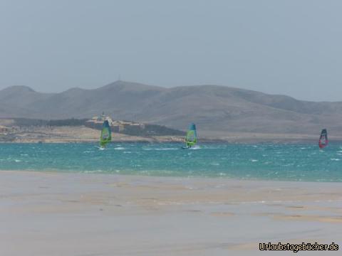 Kiten an der Playa de Sotavento: Kiten an der Playa de Sotavento