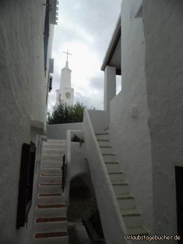 weiße Kirche Binibecea Vell: weiße Kirche Binibecea Vell