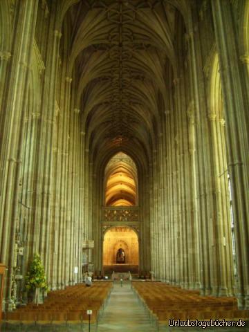 Hauptschiff: das Hauptschiff der Kathedrale von Canterbury