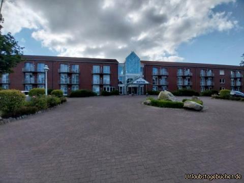 unser Hotel in Büdelsdorf: die vergangene Nacht haben wir im Hotel Heidehof in Büdelsdorf verbracht