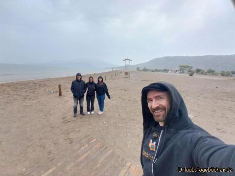 Turtle Beach: bei Regen am menschenleeren Iztuzu Strand (Turtle Beach)