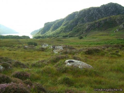 Loch Maree: die Schottischen Highlands am Nordende des Loch Maree