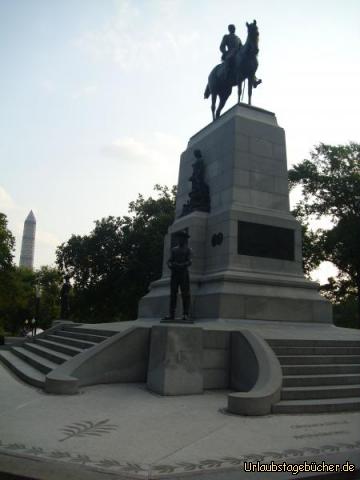 William Tecumseh Sherman Monument: im President's Park in Washington, D.C., fast direkt beim Weißen Haus,
kommen wir am 1903 errichtete General William Tecumseh Sherman Monument vorbei