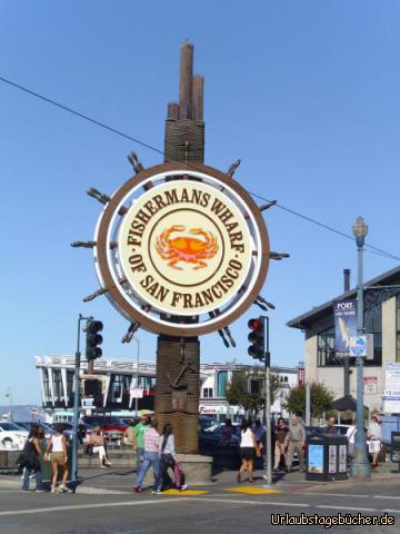 Fisherman's Wharf: Fisherman’s Wharf ist ein Hafenviertel in San Francisco, Kalifornien
und zählt heute zu den Haupttouristenattraktionen der Stadt