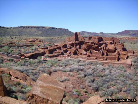 Wupatki-Ruine: im 12. Jahrhundert war die heutige Wupatki-Ruine in Arizona
das größte (bekannte) Bauwerk auf dem nordamerikanischen Kontinent