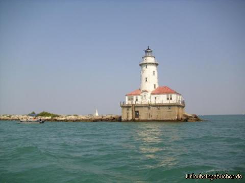 Chicago Harbor Light: das 20 m hohe Chicago Harbor Lighthouse aus dem Jahr 1919
ist nur mit dem Boot zu erreichen