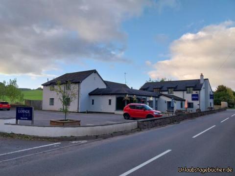 the Lodge by Cefn Tilla: unsere Unterkunft vergangene Nacht in der Nähe von Usk
war the Lodge by Cefn Tilla