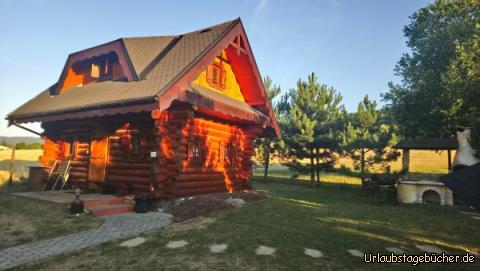 Jolanka: in der hübschen Hütte Jolanka im Camp Pacho in der Nähe von Prievidza (Slowakei)
werden wir heute die Nacht verbringen 
