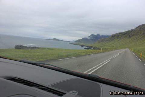 Island 2.Tag 2: unterwegs auf der Ringstraße, immer um die Fjorde herum oder durch den Berg