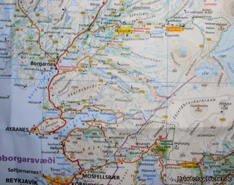 Island 9.Tag: Reiseroute von Laugarvatn nach Reykholt