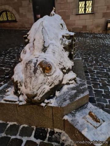 Skulptur "Der Hase" von Jürgen Goertz: Skulptur "Der Hase" von Jürgen Goertz
