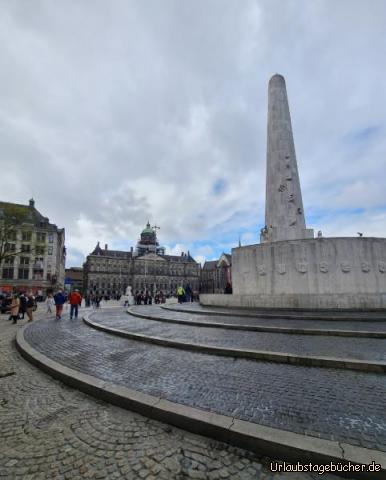 Dam mit dem Koninklijk Paleis und Obelisk: Dam mit dem Koninklijk Paleis und Obelisk