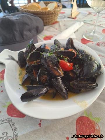 cozze: In einer Olivenöl Parmesan Sauce...der Hammer