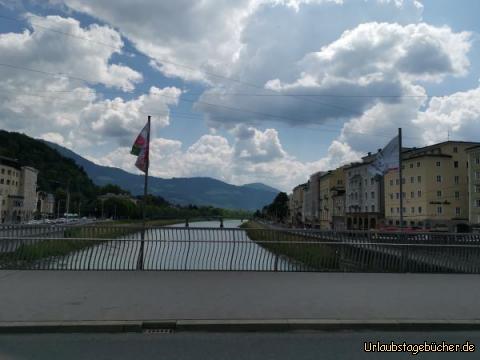 Salzburg : Salzburg, Fahrt über die Salzach 