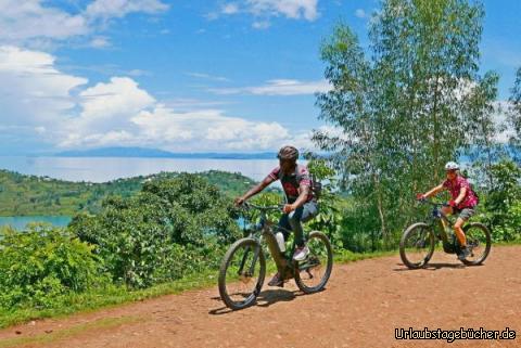 kivu 8: Wir genießen diesen wunderbaren letzten Tag entlang des Kivu-Lake
