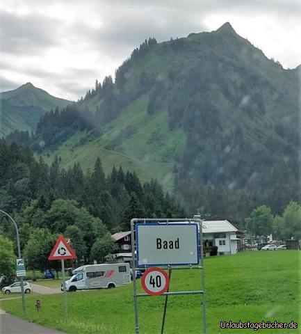 Baad, der letzte Ort im Kleinwalsertal: Baad, der letzte Ort im Kleinwalsertal