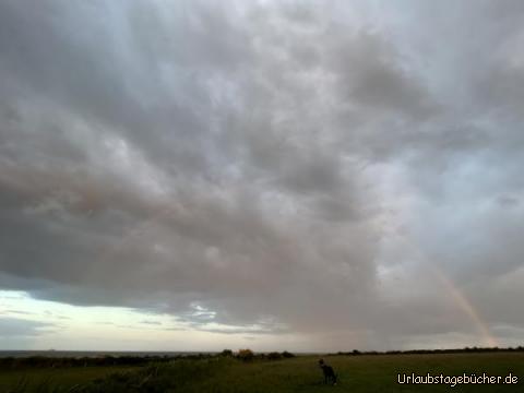 Rainbow: …ein Regenbogen zum Abschluss des Tages…