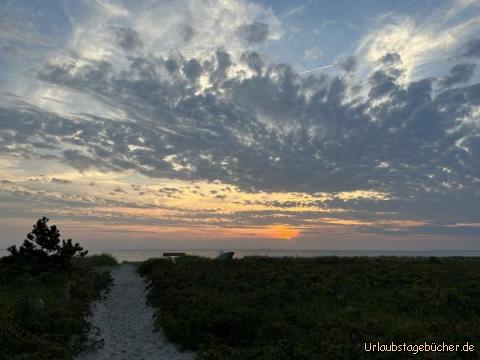 Sunset: …leider zu viele Wolken, aber trotzdem schön…