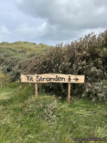 Zum Strand: …die Botschaft ist klar :-) zum Strand…