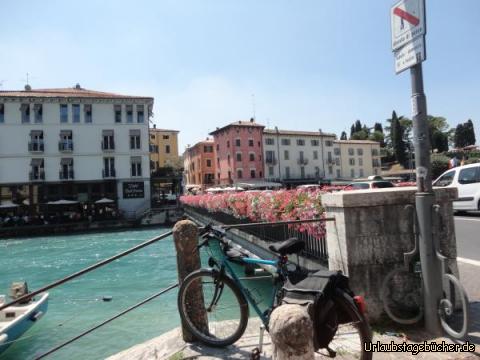 Blumenschmuck peschiera mit Fahrrad : Diesmal mit Fahrrad 