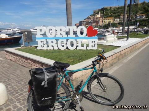 Genua ghzjnv: Mein Fahrrad in Porto Ercole 