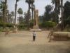 Viktor im Museum: mit einer Statue von Ramses II. im Hintergrund
und weiteren Ausstellungsstücken aus dem Tempel des Ptah 
sieht man hier Viktor das Freilichtmuseum von Memphis durchstreifen