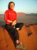 Katy auf der Aussichtsdüne: Katy auf der Aussichtsdüne 45 in der Namib