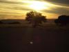 Sonne sinkt: uns erwartet wieder ein wunderschöner Sonnenuntergang über der Namib