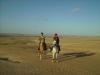 Ausritt: Katy und ich beim Ausritt durch die Namib