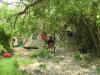 unsere Zelte: unsere Zelte mitten in der Wildnis des Okawango Delta