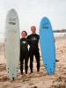 Surfer: Anja und ich nach dem Surfen