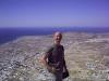 ich in Thera: ich in Thera hoch über Santorini