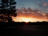 Sonnenuntergang: Sonnenuntergang über unserem Zeltplatz am Grand Canyon